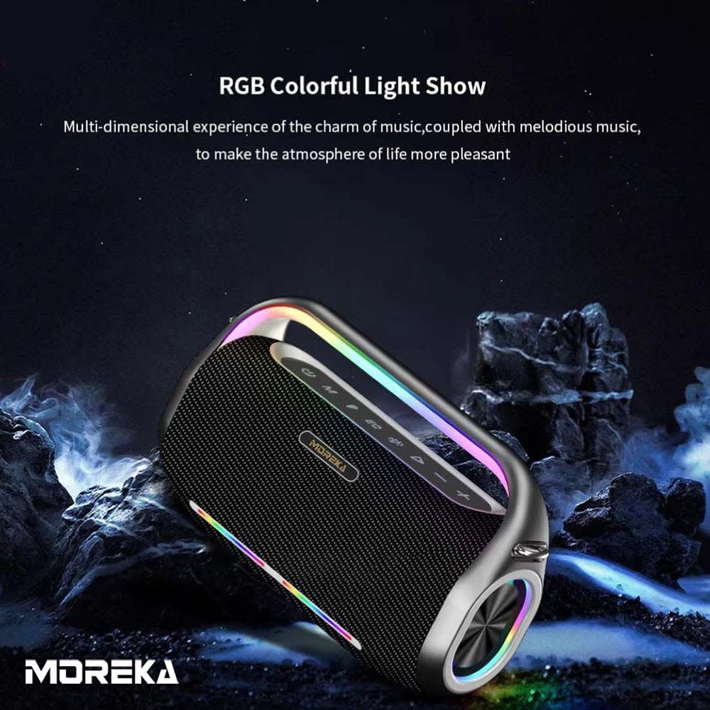 Bocina Bluetooth portátil Moreka A33 250W 1800mAh Contra Agu4