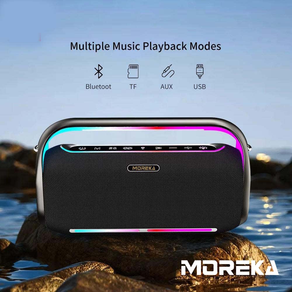 Bocina Moreka A34 400W 3000mAh 12 hrs de bateria Bluetooth, Contra Agua IPX59