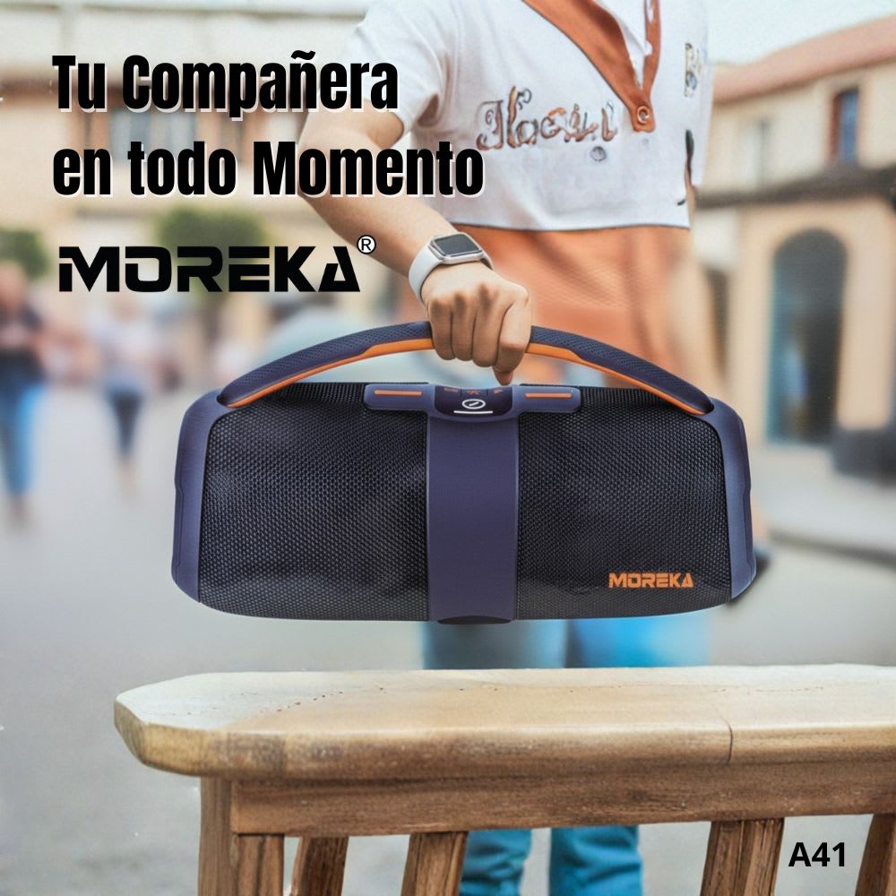 Bocina Moreka A41 70W 35W+35W 5000mAh 9hrs de bateria Bluetooth IPX65