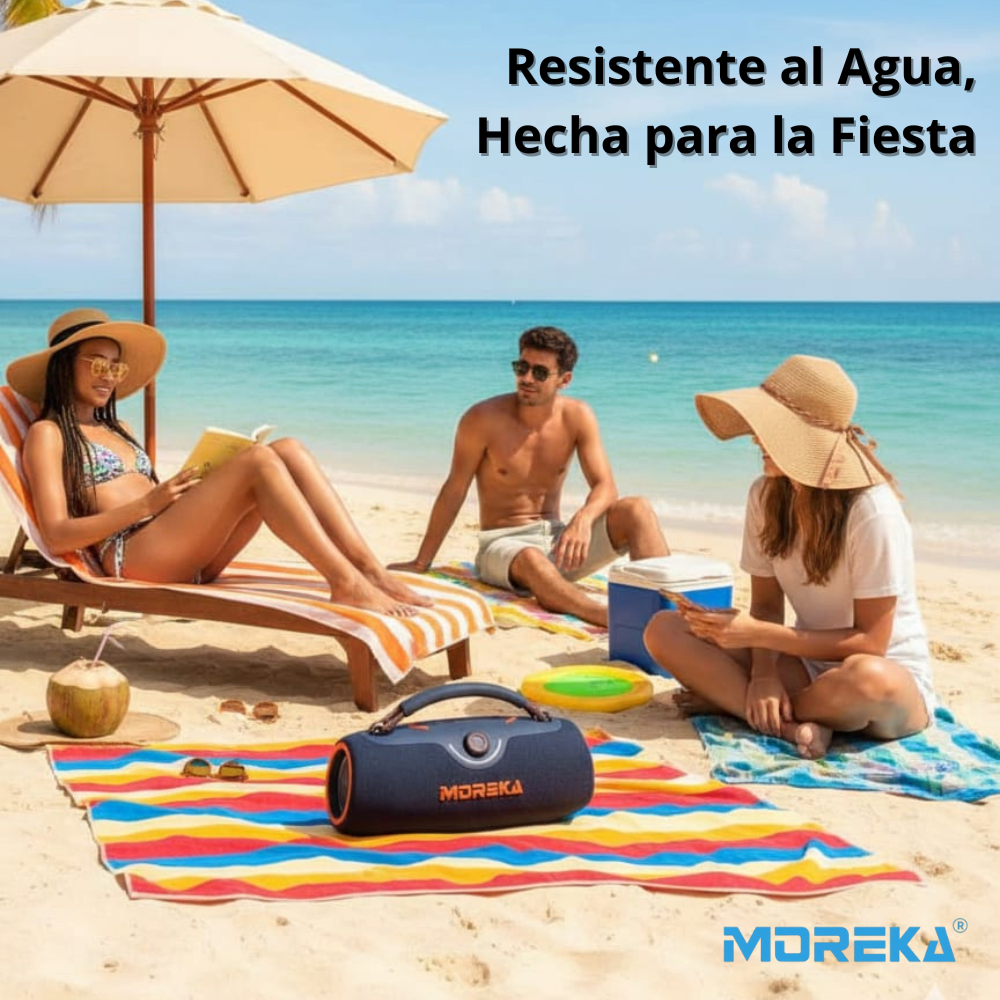 Bocina Moreka A42 80W 40W+40W 8000mAh 6hrs de bateria Bluetooth IPX66