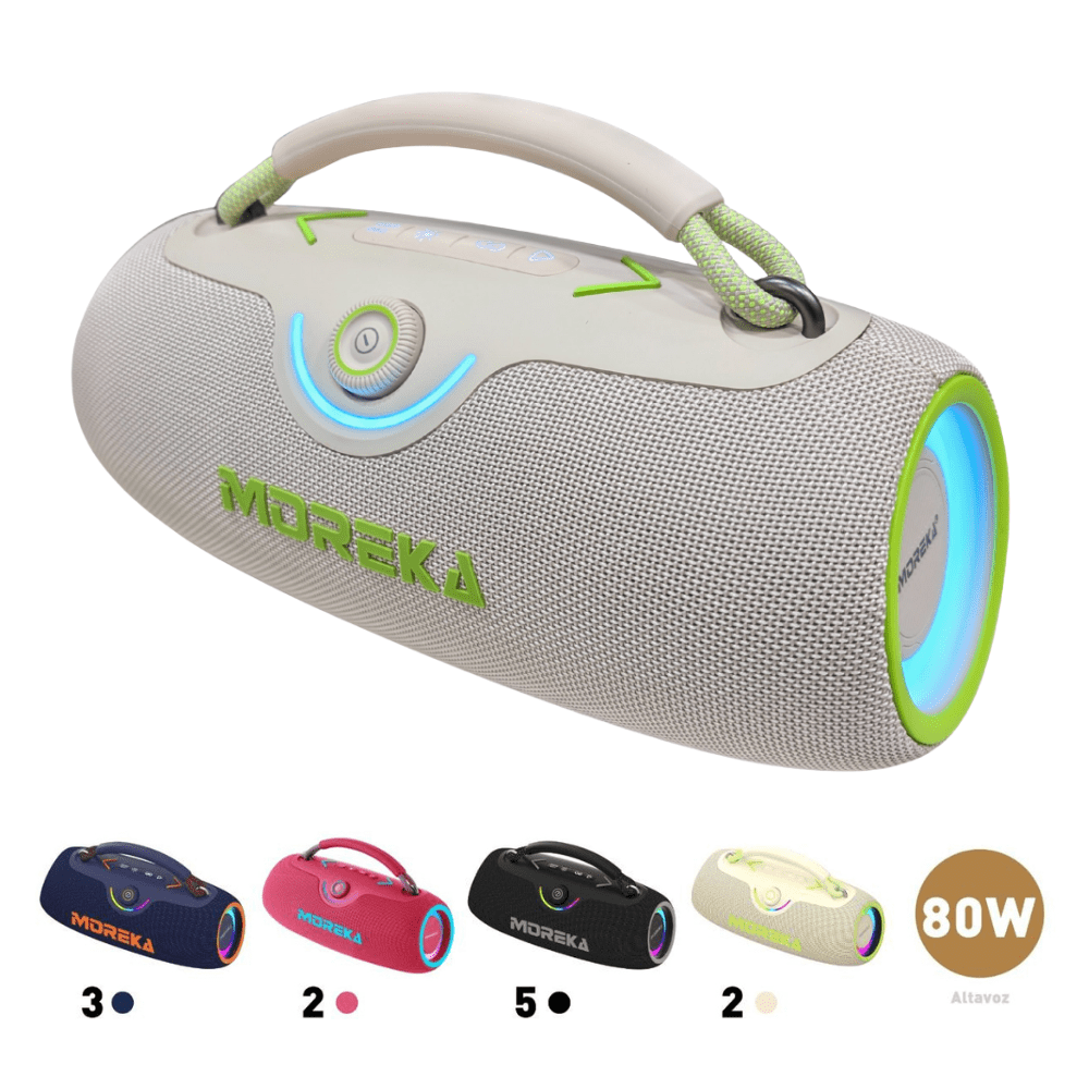 Bocina Moreka A42 80W 40W+40W 8000mAh 6hrs de bateria Bluetooth IPX67