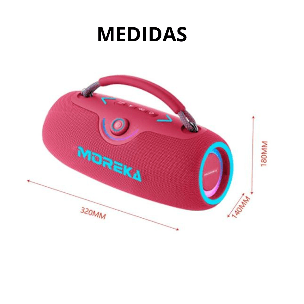 Bocina Moreka A42 80W 40W+40W 8000mAh 6hrs de bateria Bluetooth IPX611