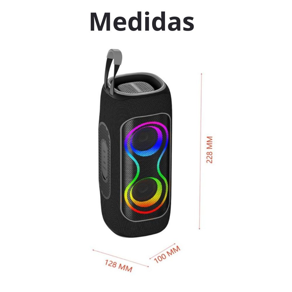 Bocina Moreka A47 70W 25W*2+10W 5000mAh 5hrs de bateria Bluetooth IPX67