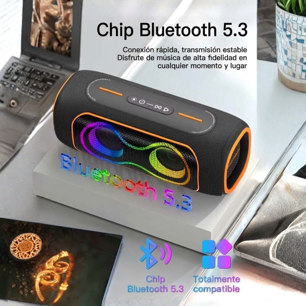Bocina Moreka A47 70W 25W*2+10W 5000mAh 5hrs de bateria Bluetooth IPX65