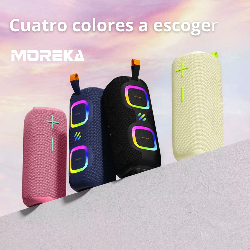 Bocina Moreka A48 50W 25W+25W 4000mAh 6hrs de bateria Bluetooth IPX62