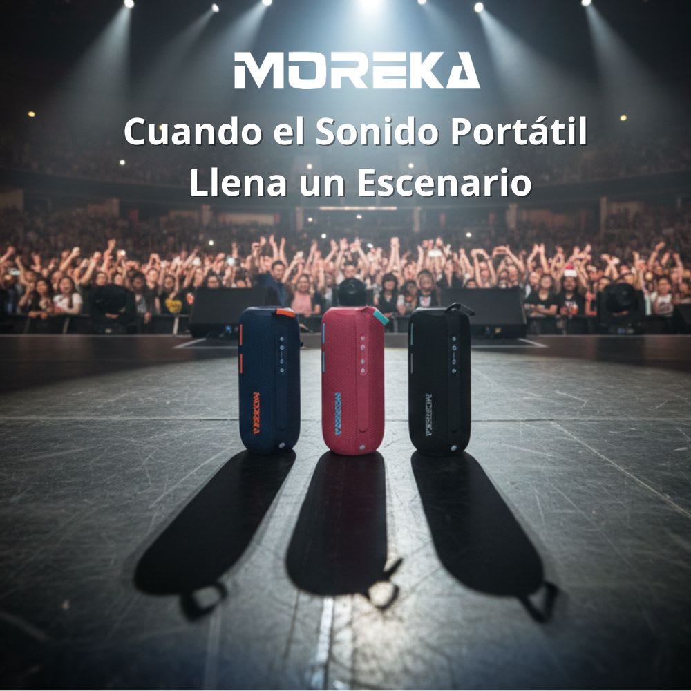Bocina Moreka A50 30W 15W*2 3600mAh 10hrs de bateria Bluetooth IPX63