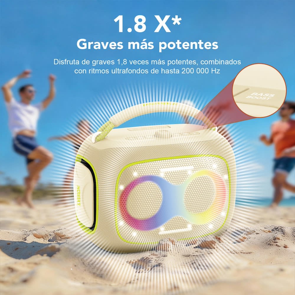 Bocina Moreka A55 120W 12000mAh 8hrs de bateria Bluetooth IPX65