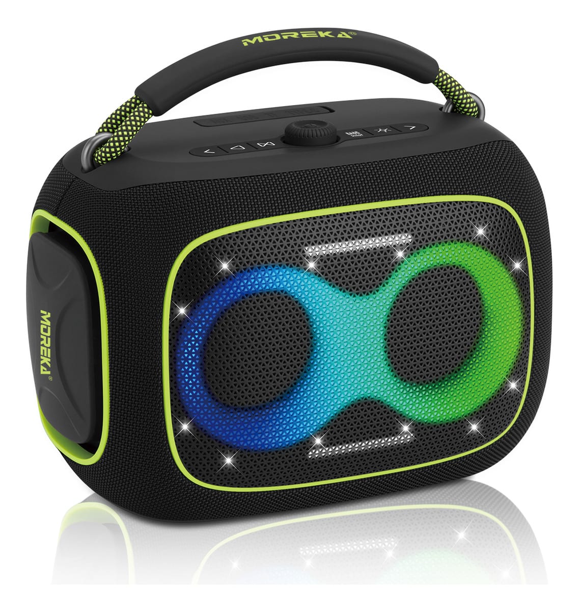 Bocina Moreka A55 120W 12000mAh 8hrs de bateria Bluetooth IPX6 0