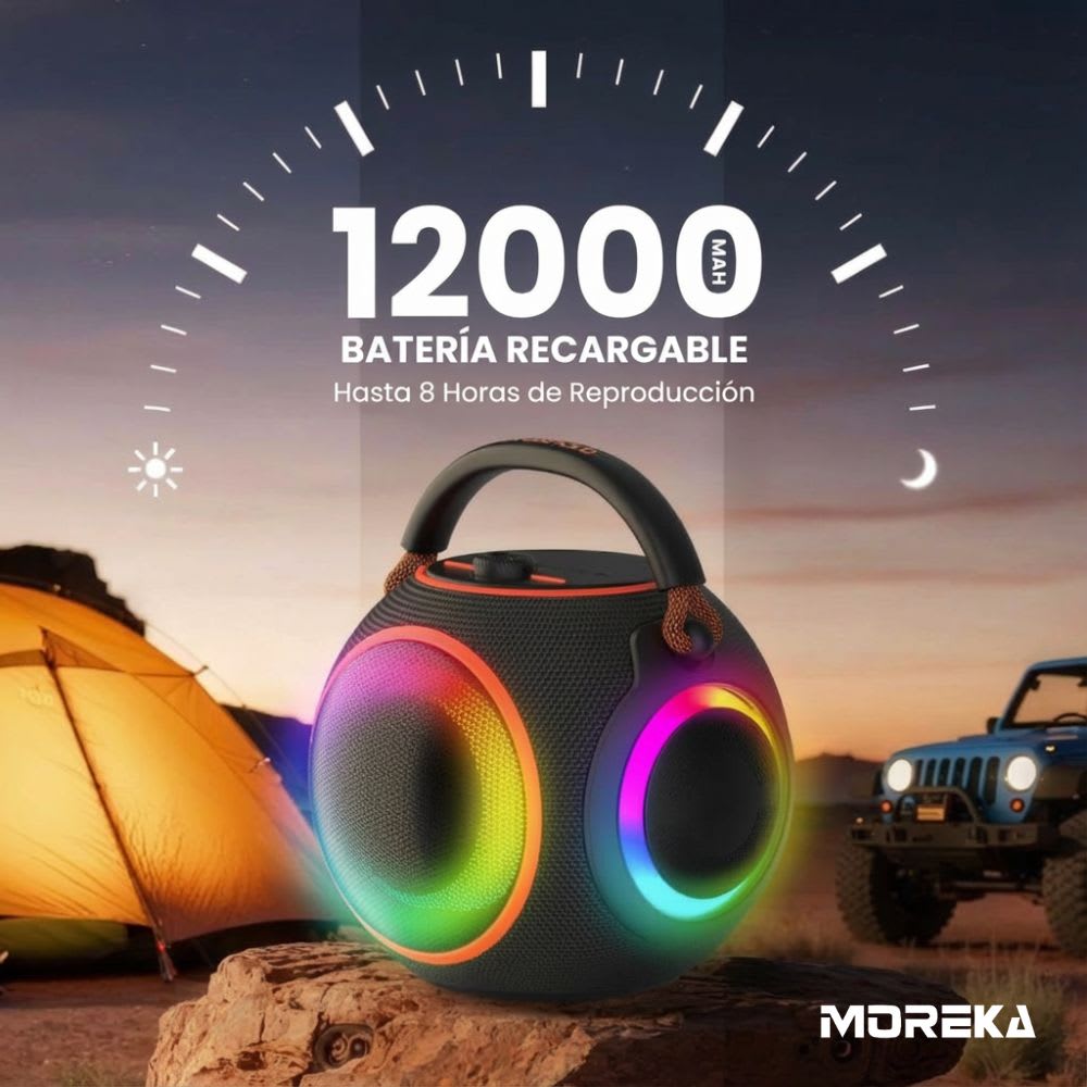 Bocina Moreka A56 Bluetooth 120W IPX6 12000mAh3