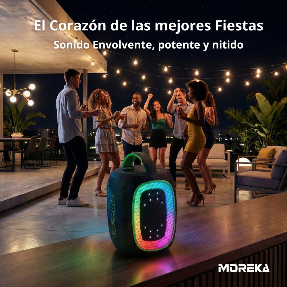 Bocina Moreka A58 230W 2400mAh 5hrs de bateria Bluetooth IPX64