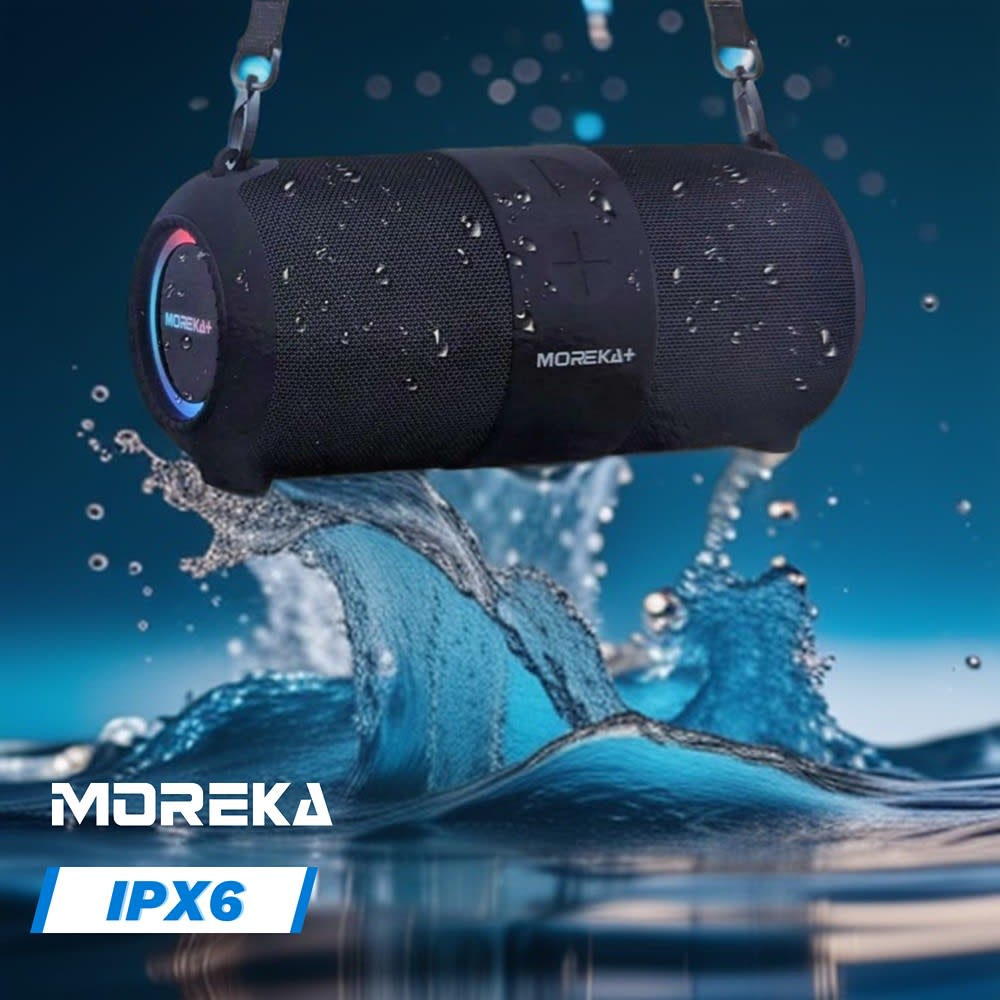 Bocina Moreka+ A6 60W, Bluetooth, TF Card, Radio FM, USB Contra Agua IPX611