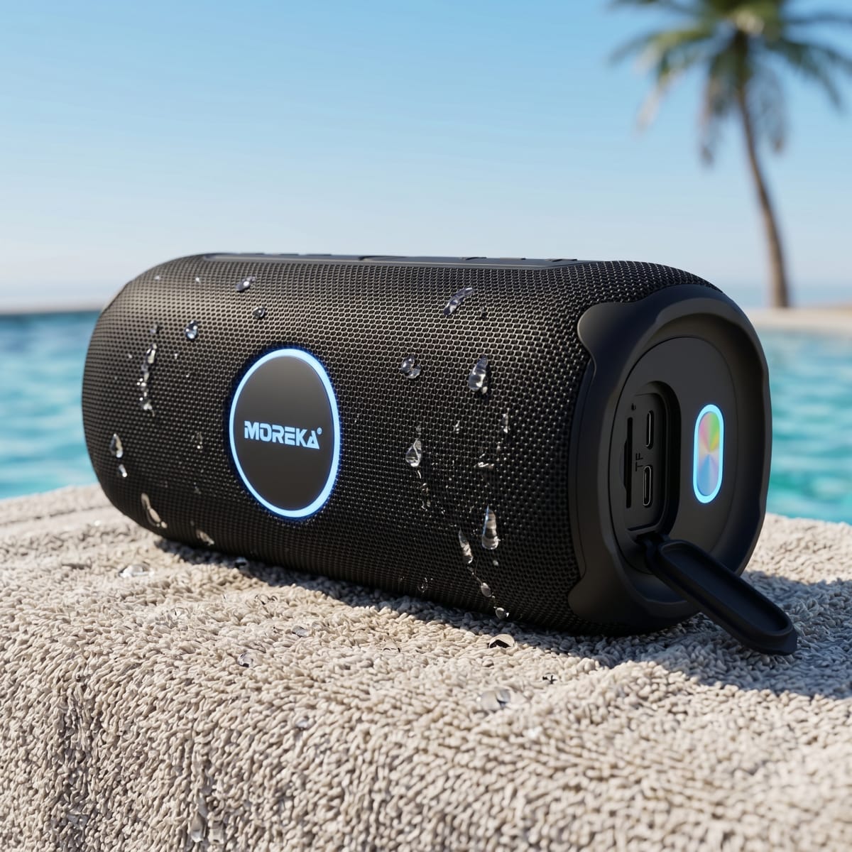 Bocina Moreka A62 50w Bluetooth 5.2 Ipx5 Tws Graves Extra5