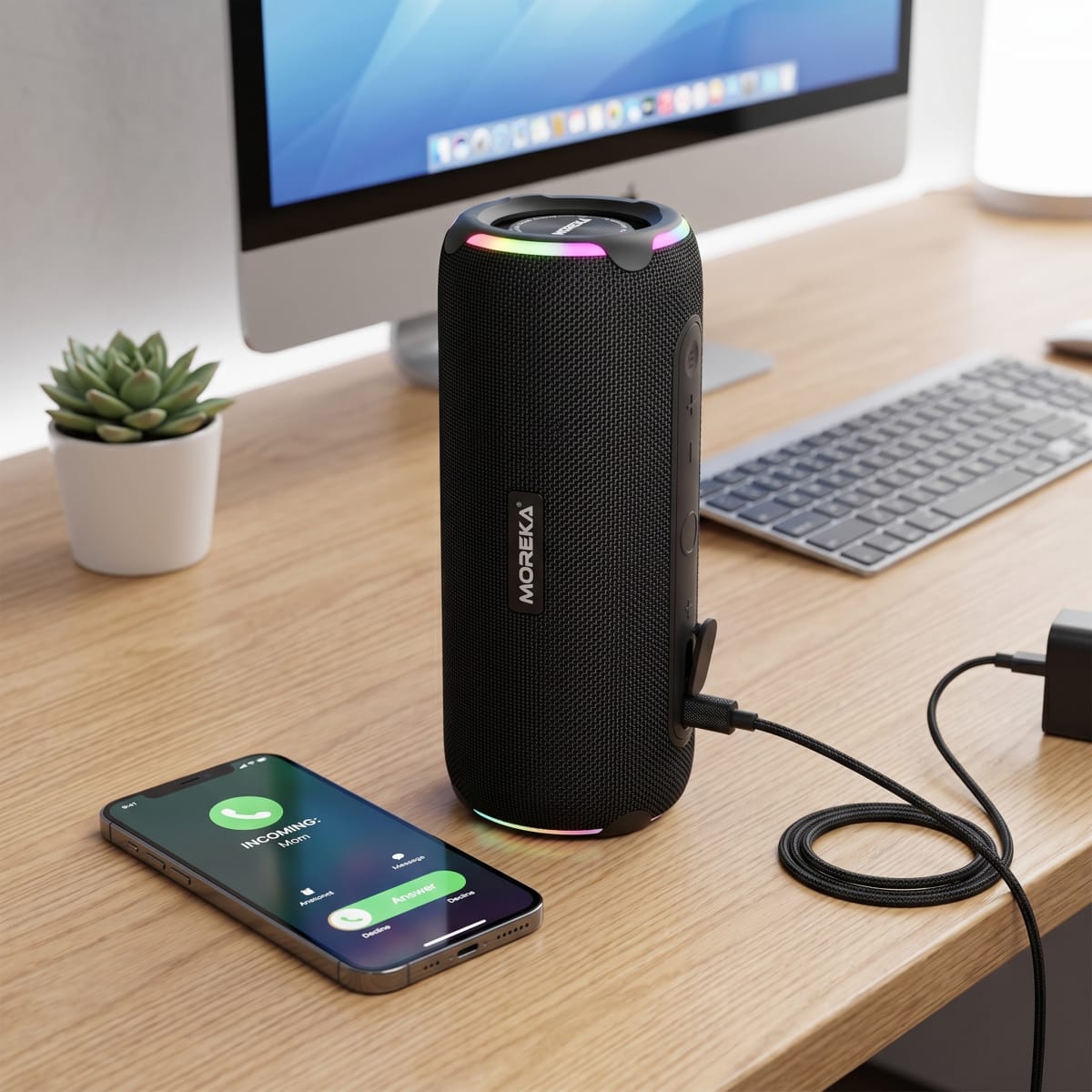 Bocina Moreka A62 50w Bluetooth 5.2 Ipx5 Tws Graves Extra6