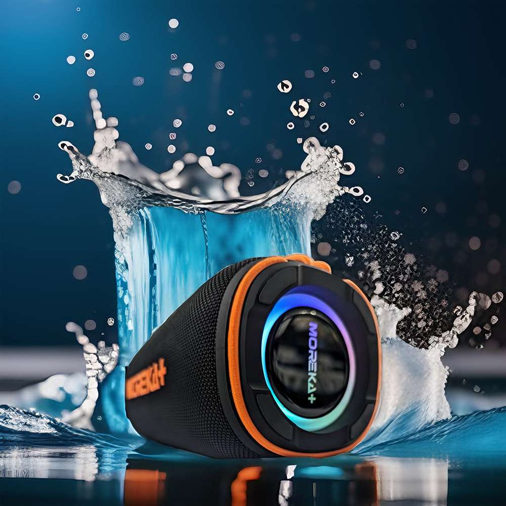 Bocina  Moreka+ A7 60W, Bluetooth, TF Card, Radio FM, USB Contra Agua4