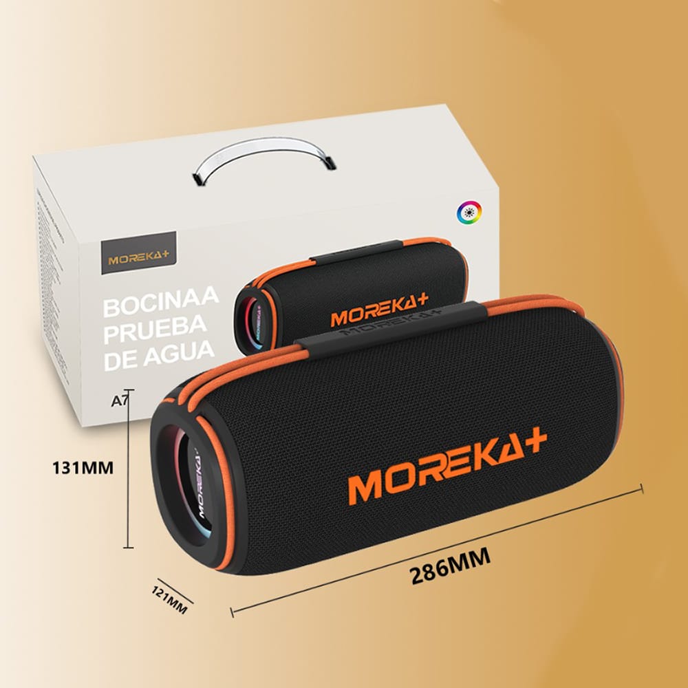 Bocina  Moreka+ A7 60W, Bluetooth, TF Card, Radio FM, USB Contra Agua6