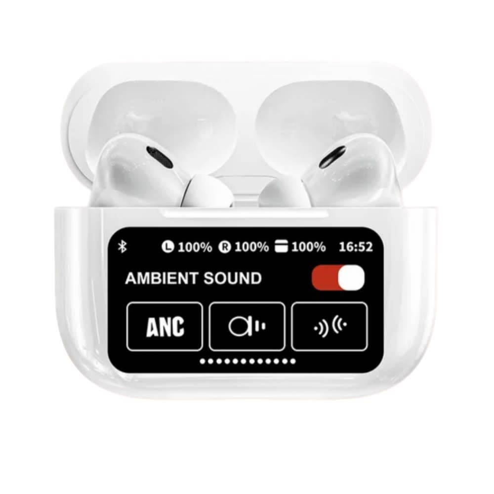 Audífonos Bluetooth Anc A9pro Cancelación Ruido Lcd Táctil4