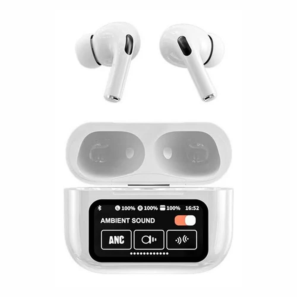 Audífonos Bluetooth Anc A9pro Cancelación Ruido Lcd Táctil1