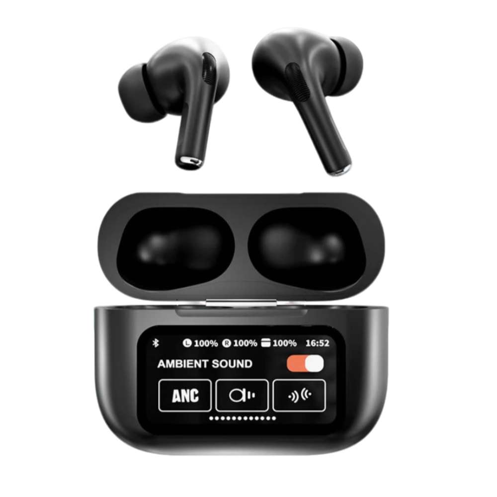 Audífonos Bluetooth Anc A9pro Cancelación Ruido Lcd Táctil10