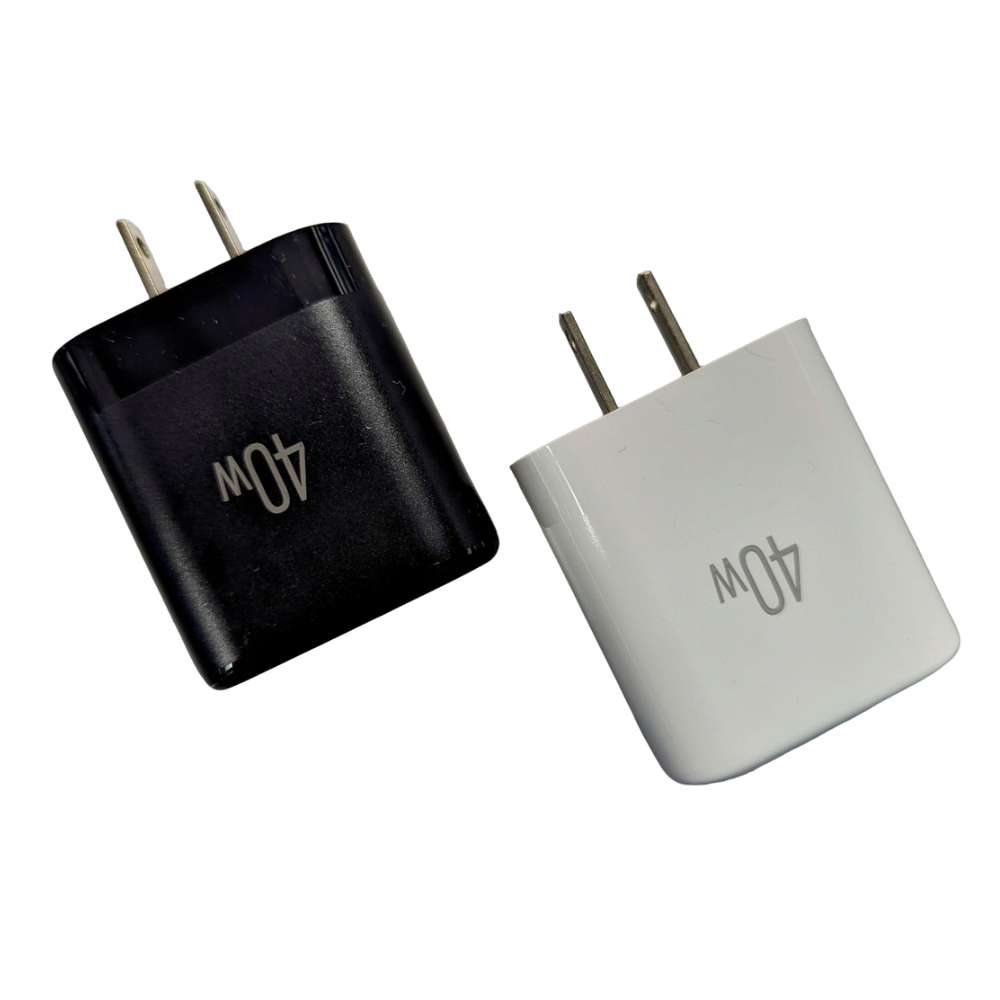 Cargador 40W Moreka AC110 2 puertos PD20W y QC 3.0 20W Cable C-C 1M2