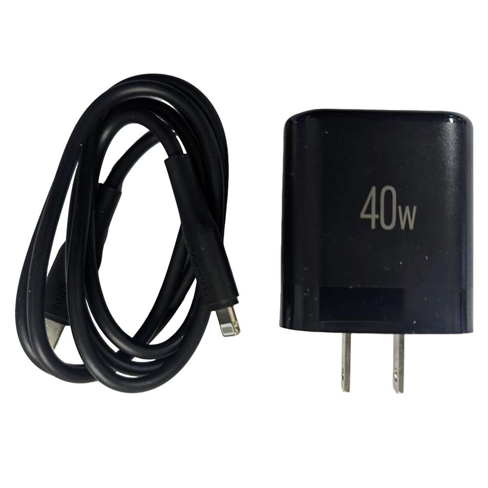 Cargador 40W Moreka AC111 2 puertos PD20W y QC 3.0 20W Cable C-IP 1M3