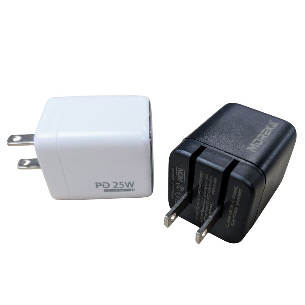 Cargador 40W 5V- 3A puertos PD20W & QC3.0 20W Moreka  AC1122