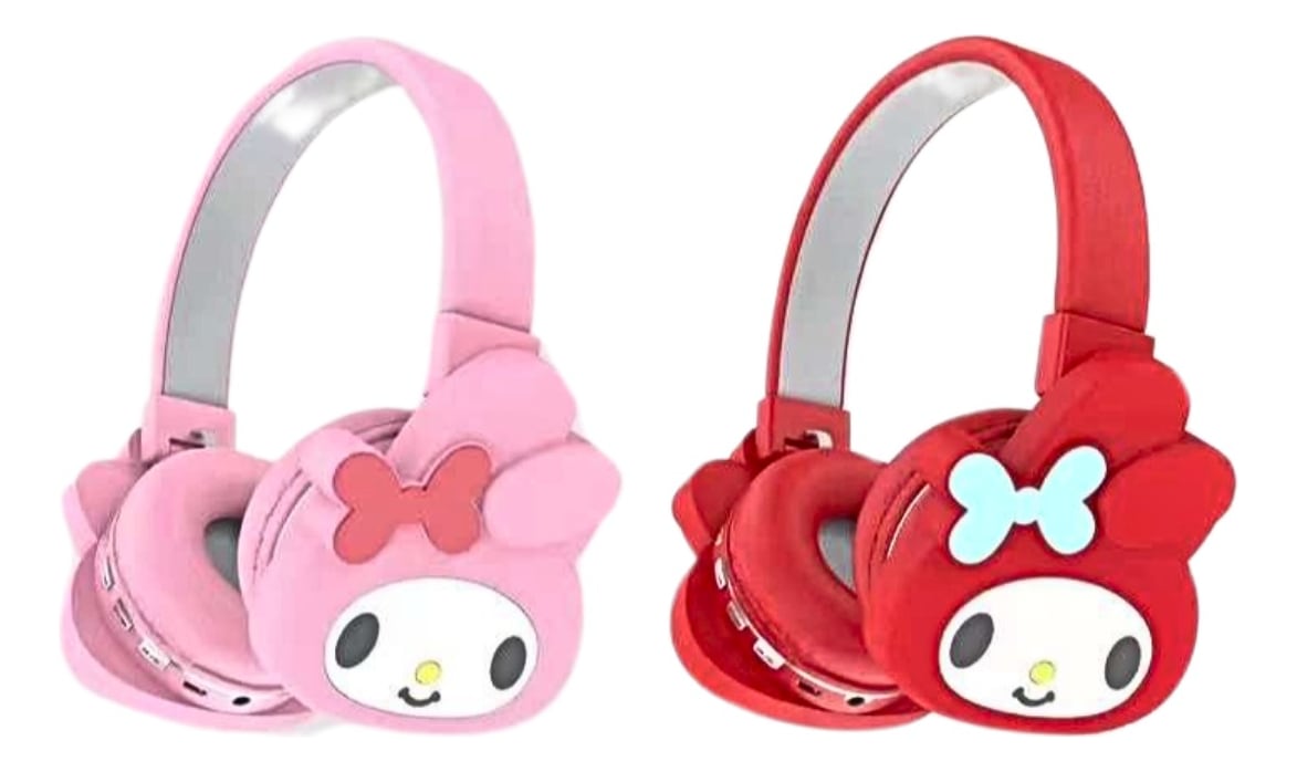 Audífonos Diadema Bluetooth  My Melody Sanrio Inalámbrico Plegable7