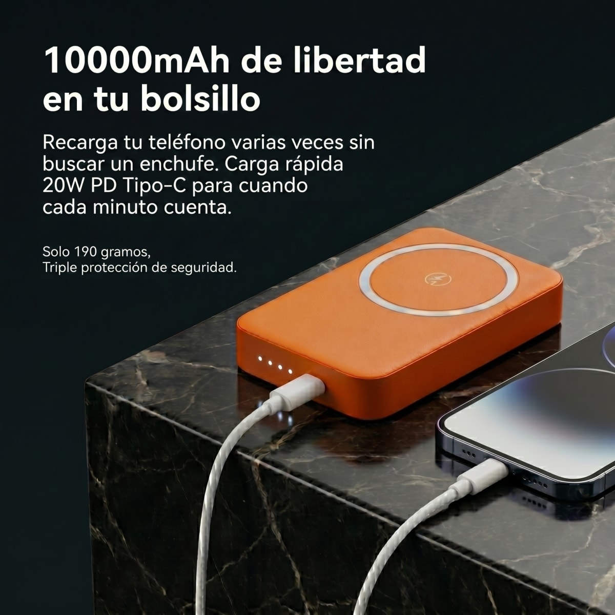 Power Bank MagSafe Moreka 10000mah 20w Carga Rápida K1098
