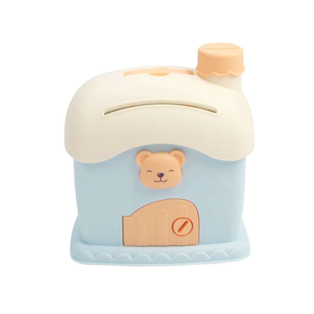 Alcancía Infantil con Llave 1819 forma de casa portátil10