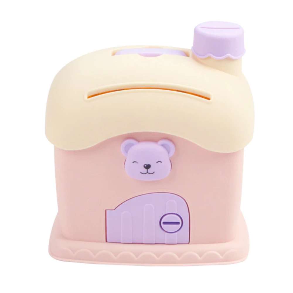 Alcancía Infantil con Llave 1819 forma de casa portátil9