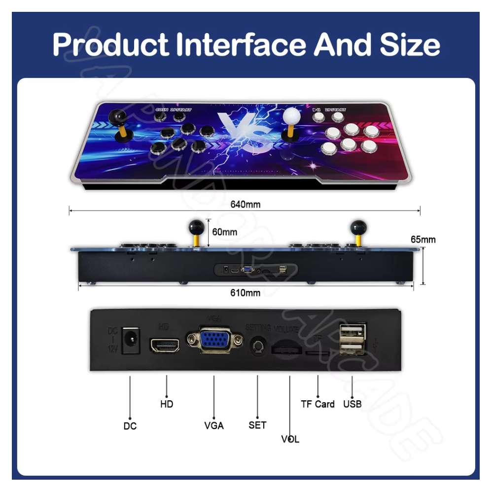 Consola de Videojuegos Arcade Pandoras PS3 HDMI VGA Full HD K-13S4