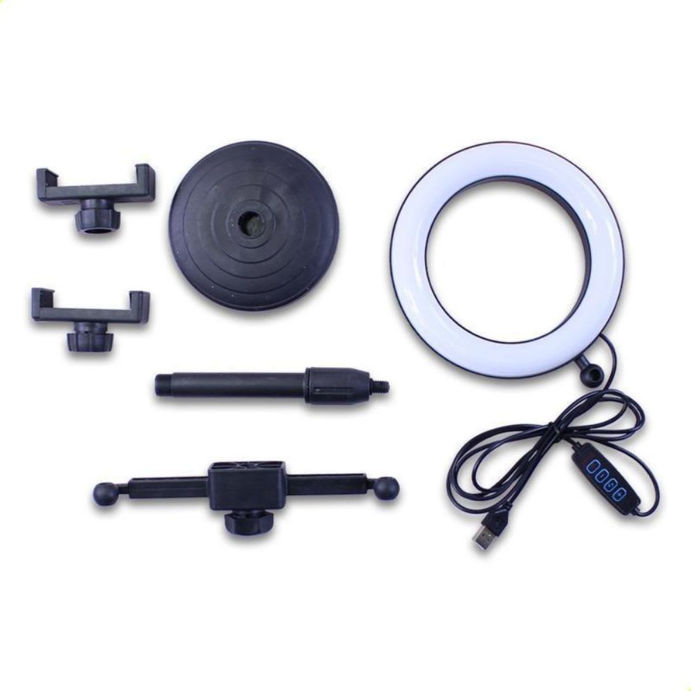 Aro De Luz Led HX-06 Escritorio 6.5 Pulgadas Brillo7