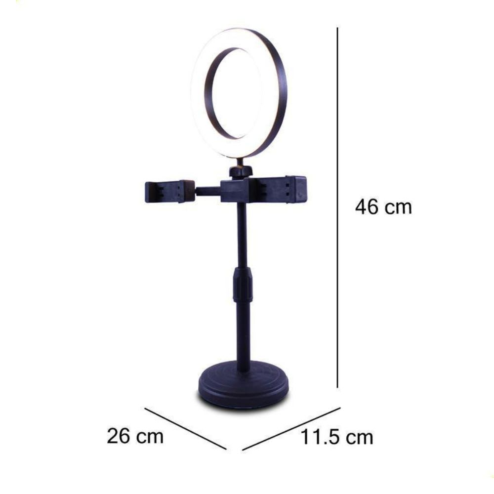 Aro De Luz Led HX-06 Escritorio 6.5 Pulgadas Brillo8