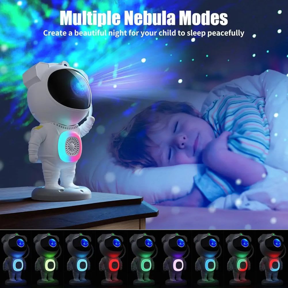 Proyector Galaxia Astronauta Jn117 Bocina Bluetooth Control4