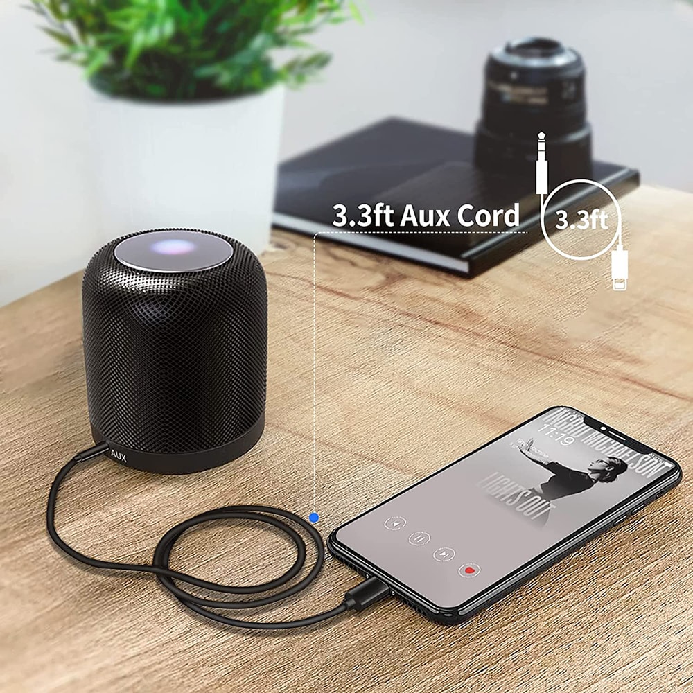 Convertidor tipo Lightning a 3.5mm Auxiliar Audio AU-11 1M3