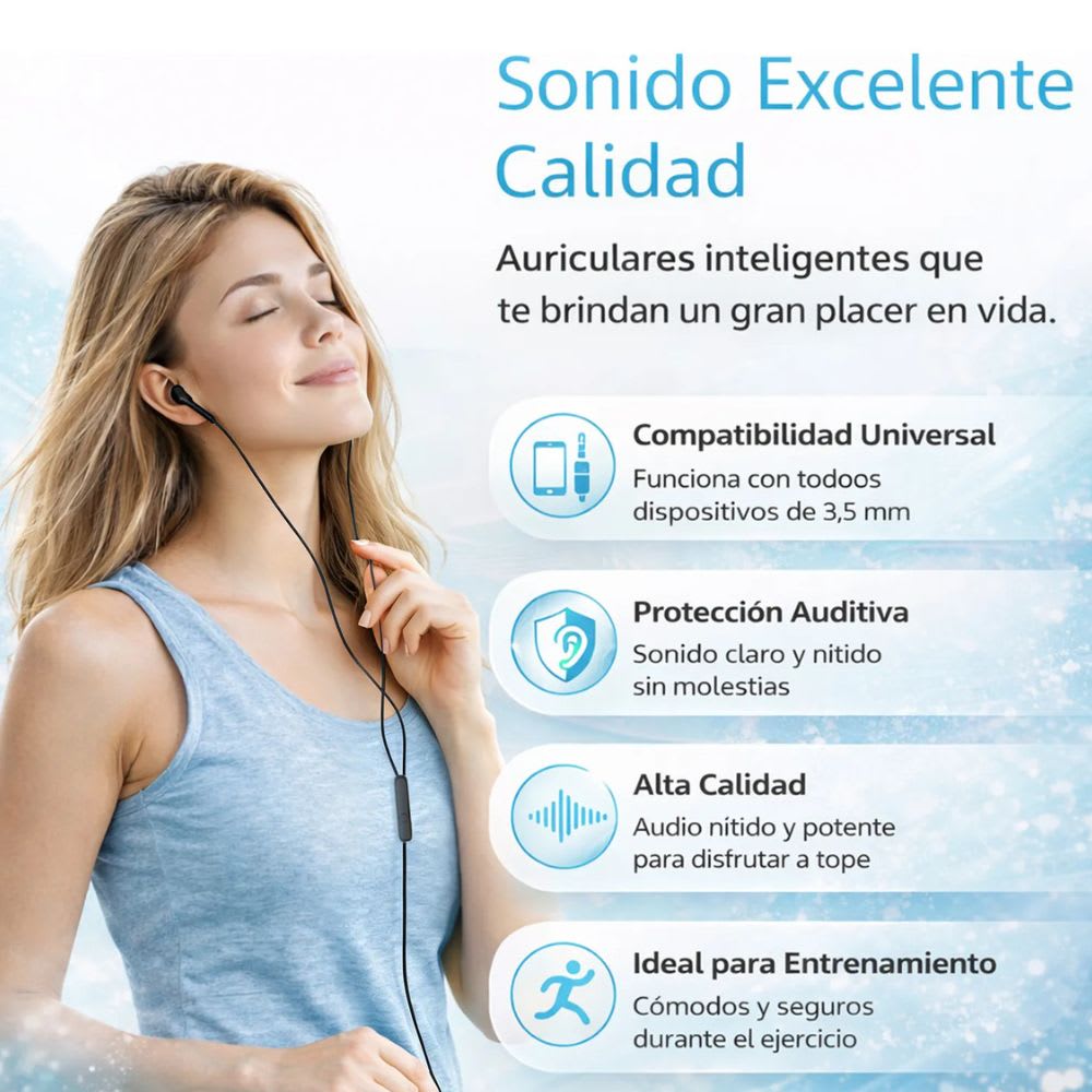 Audífonos Moreka M-929 Alámbricos Manos Libres Jack 3.5mm5