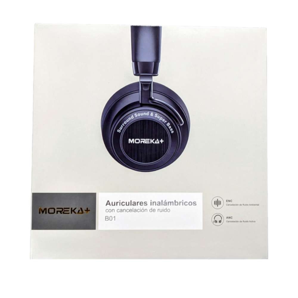 Audífonos Bluetooth Moreka+ B01 Cancelación de ruido5