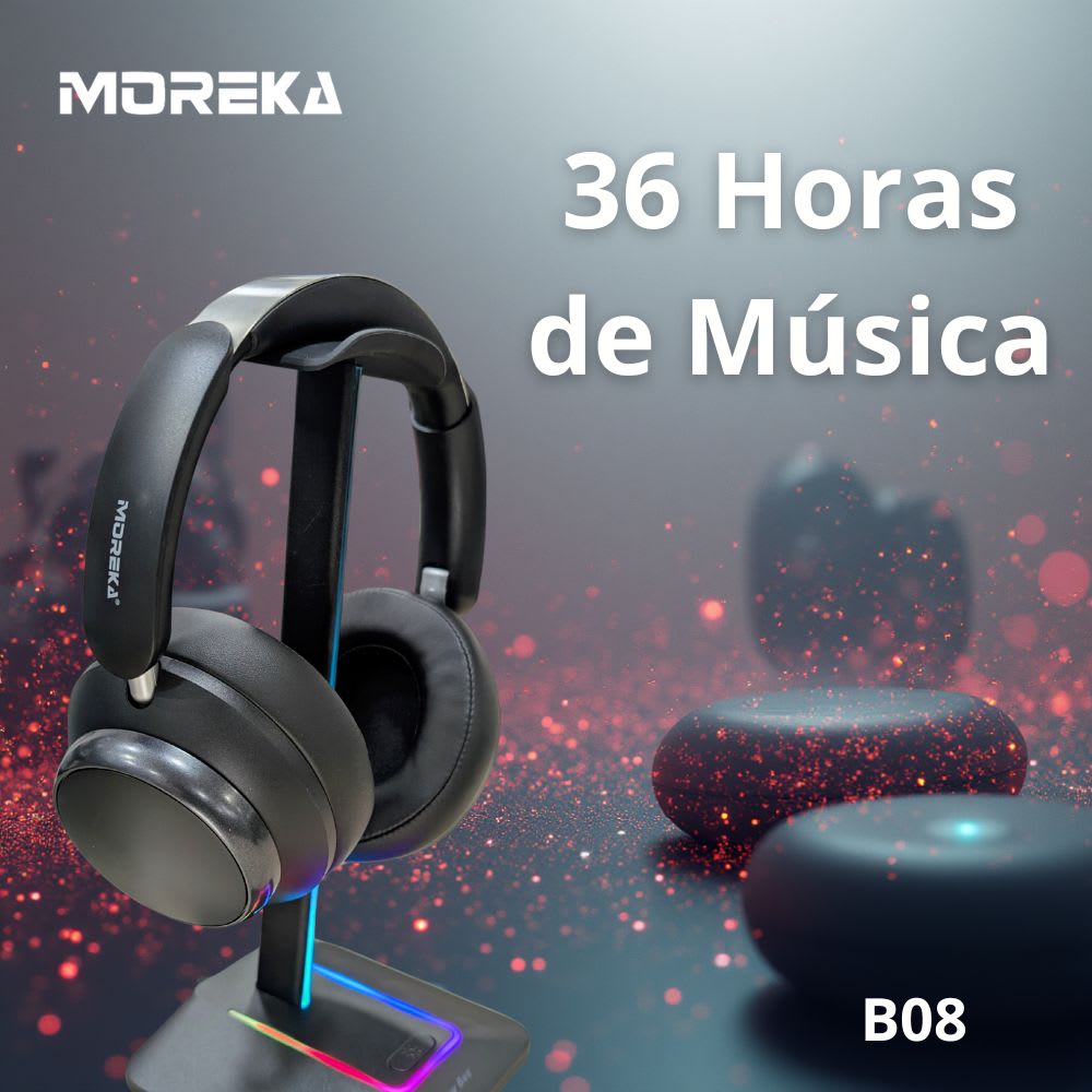 Audífonos Moreka B08 V5.4 Cancelación Ruido 36 Hrs3