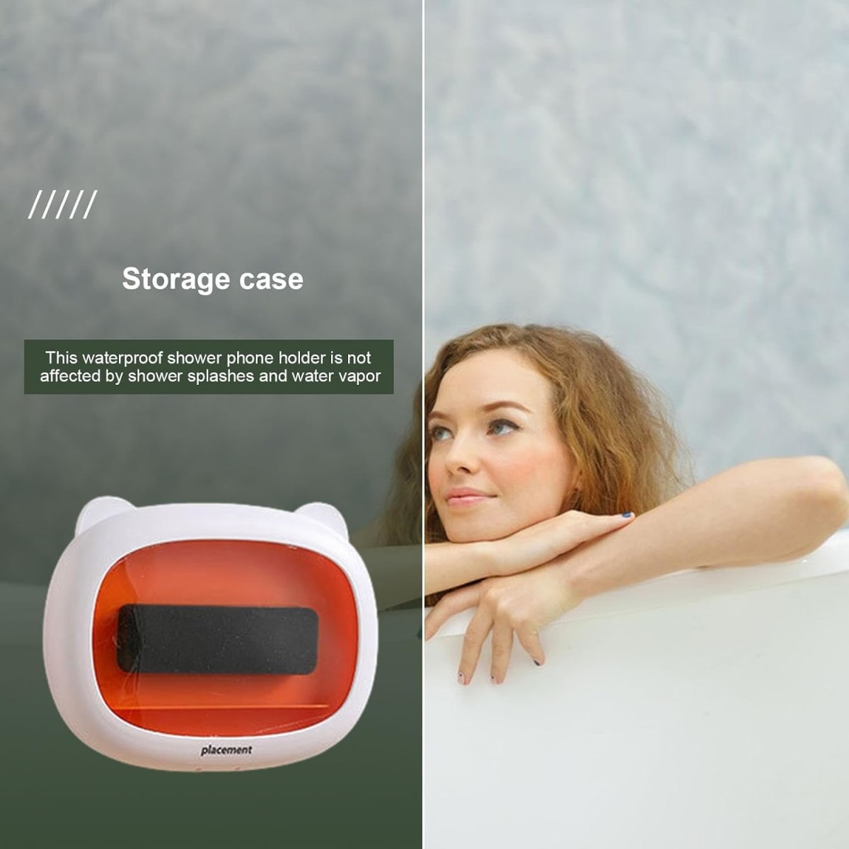 Soporte Ducha Teléfono YISEN B38 IPx6 Impermeable 360° Pared5