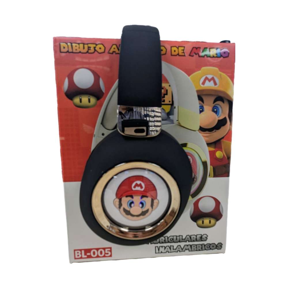 Audífonos Bluetooth  V5.3  Mario Bros BL0052