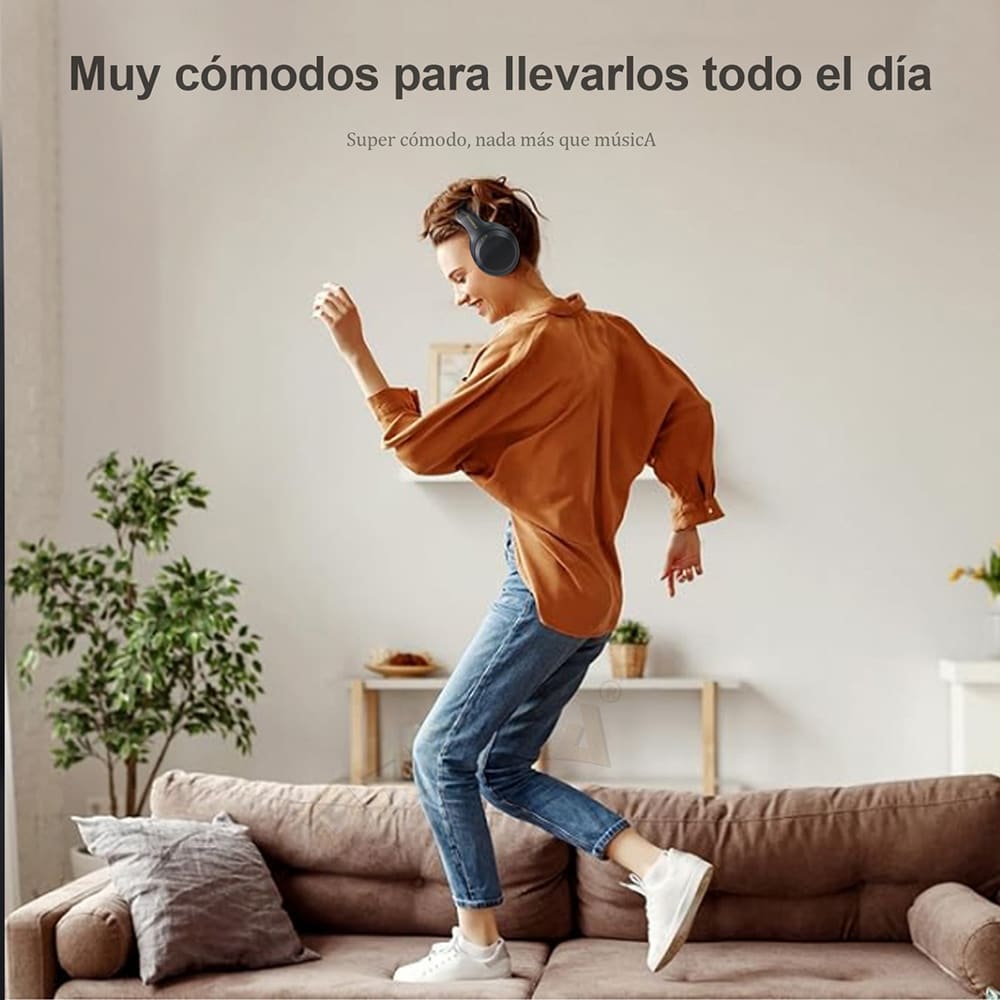 Audífonos Bluetooth 5.4 200mAh 40mm Cancelación de Ruido Moreka BL0163