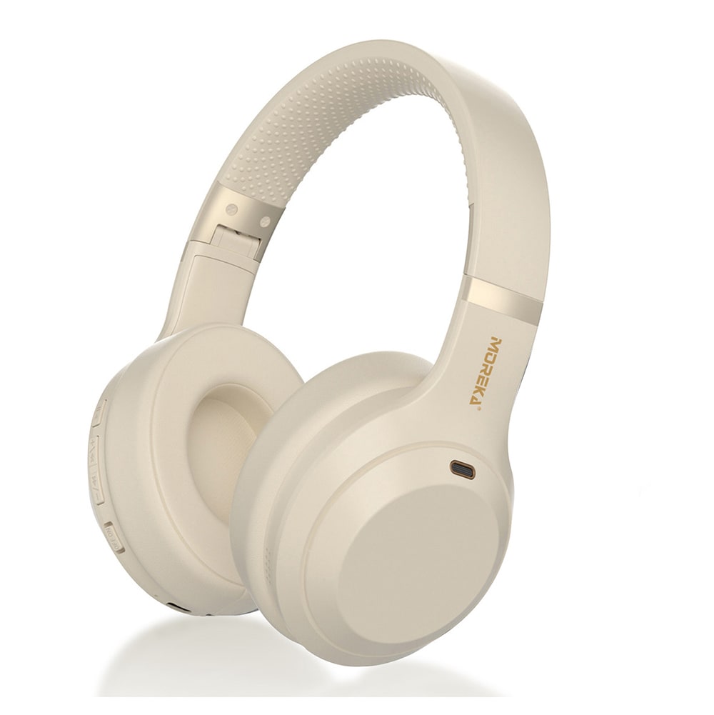 Audífonos Bluetooth 5.4 200mAh 40mm Cancelación de Ruido Moreka BL0168