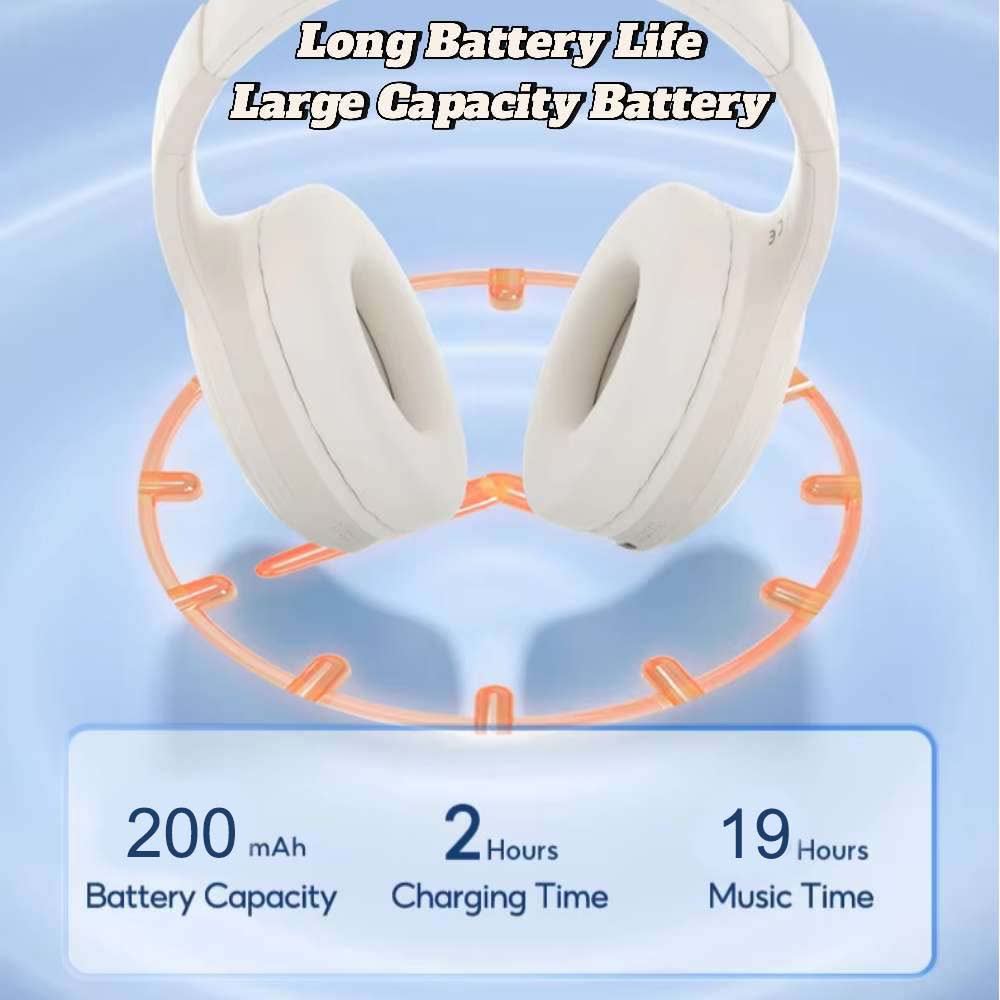 Audífonos Bluetooth V5.4 Moreka BL017 200mAh 40mm Cancelación de Ruido4