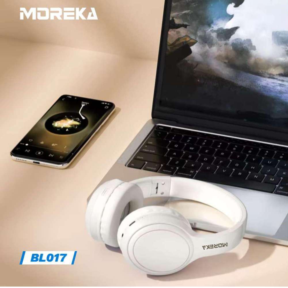 Audífonos Bluetooth V5.4 Moreka BL017 200mAh 40mm Cancelación de Ruido10