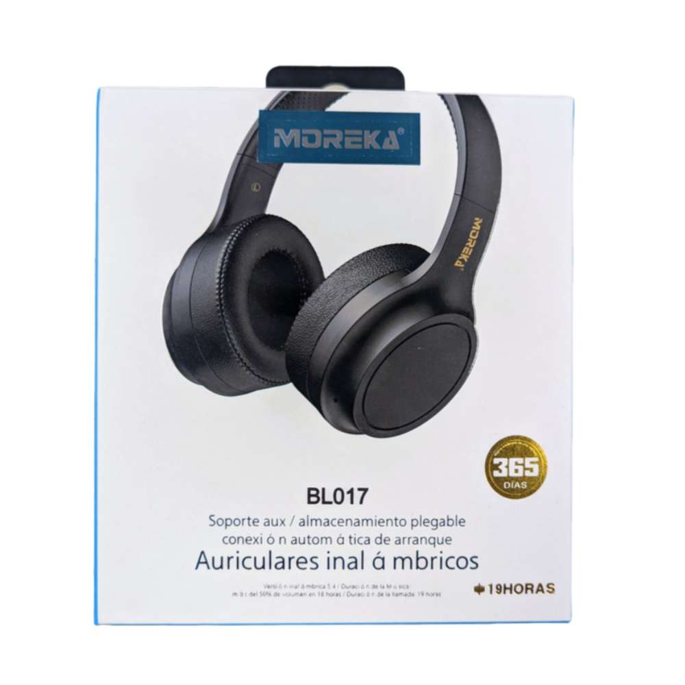 Audífonos Bluetooth V5.4 Moreka BL017 200mAh 40mm Cancelación de Ruido12