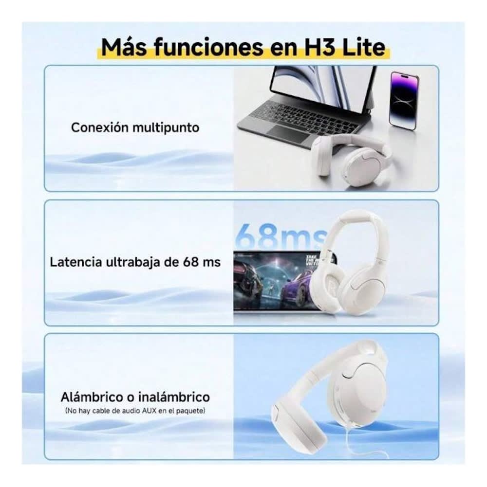 Audífonos Bluetooth Moreka BL018 200mAh 40mm Cancelación de Ruido 18 Hrs IP555