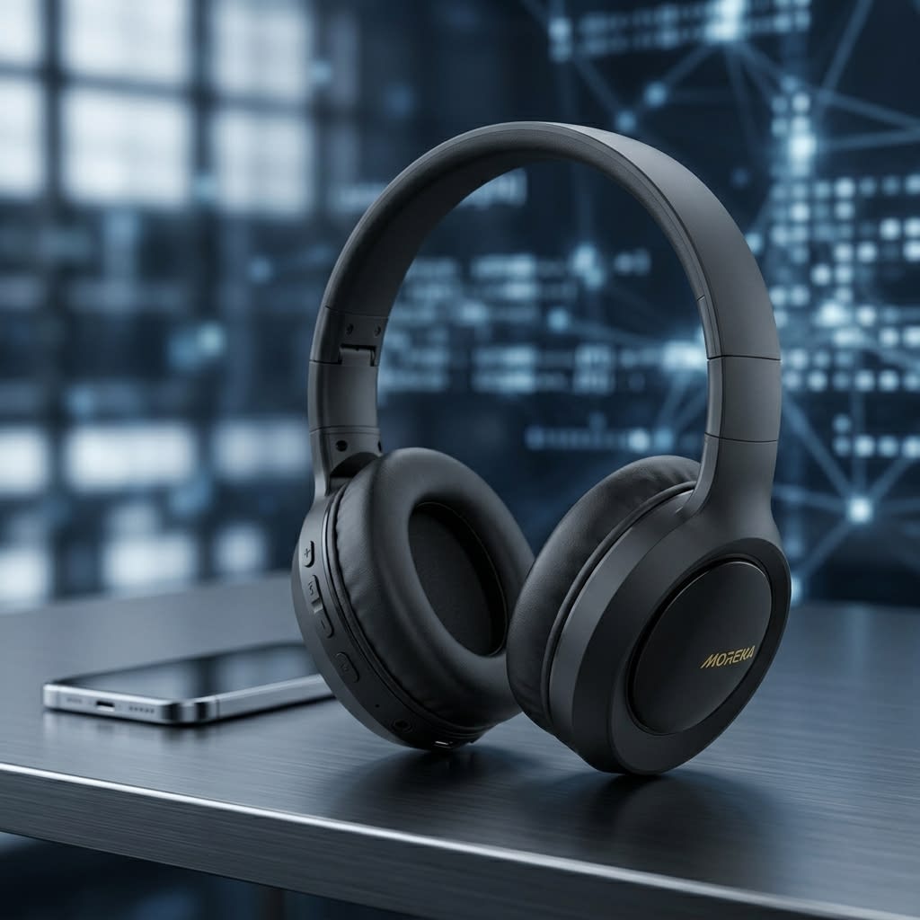 Audífonos Moreka BL019 Inalámbricos Bluetooth 5.4 ANC1