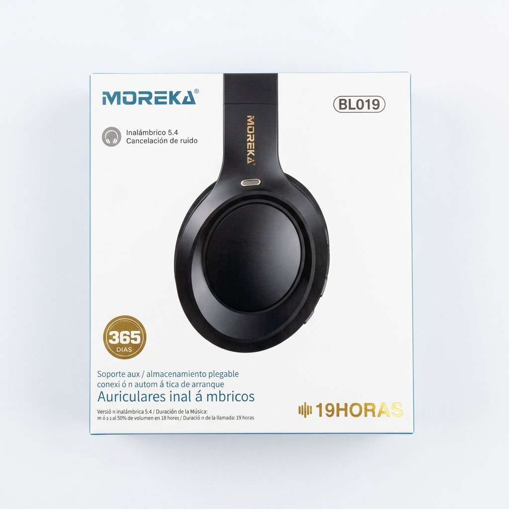 Audífonos Moreka BL019 Inalámbricos Bluetooth 5.4 ANC5