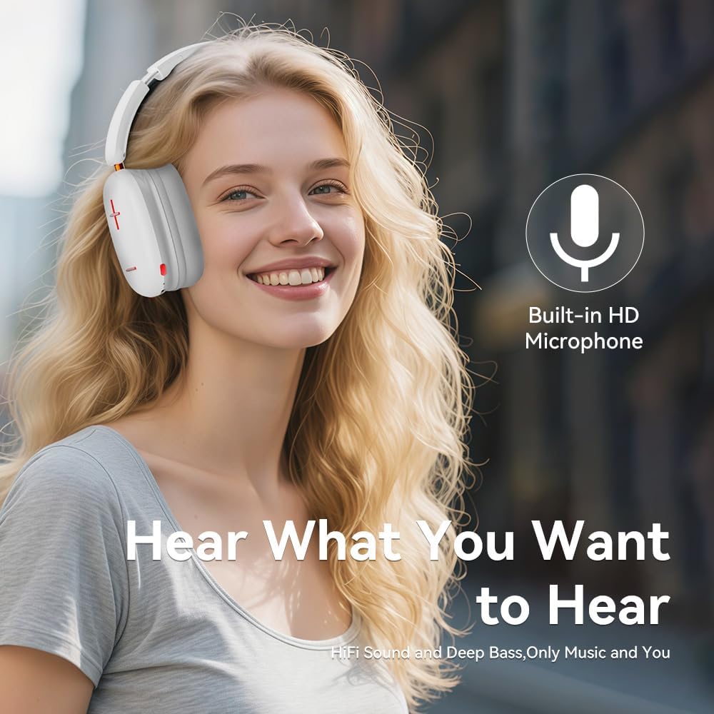 Audífonos Bluetooth V5.4 Moreka BL022 300mAh 40mm Cancelación de Ruido 20 hrs musica6