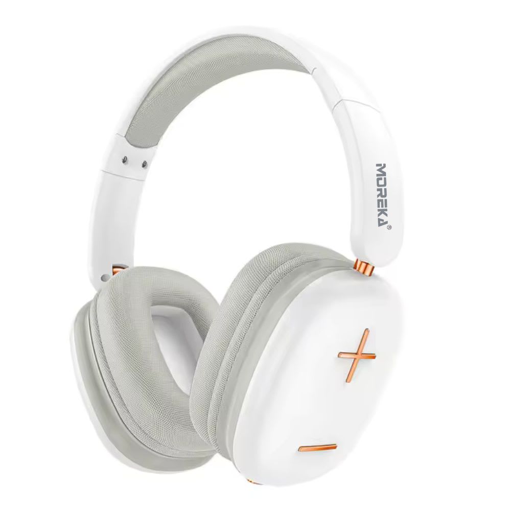 Audífonos Bluetooth V5.4 Moreka BL022 300mAh 40mm Cancelación de Ruido 20 hrs musica10
