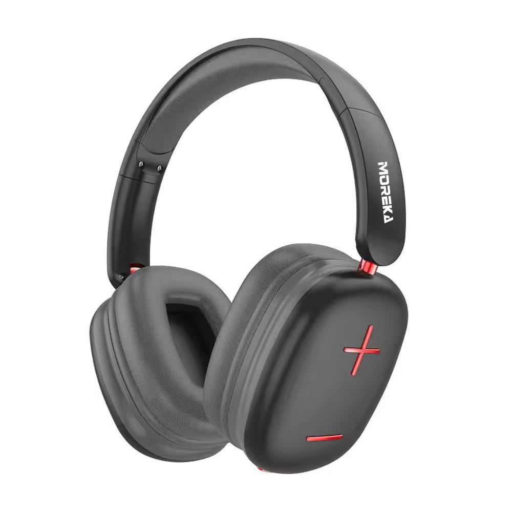 Audífonos Bluetooth V5.4 Moreka BL022 300mAh 40mm Cancelación de Ruido 20 hrs musica9